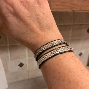 LuLu Dharma Silver Wrap Bracelet